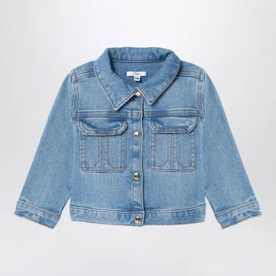 Chloé Blue Washed-effect Denim Jacket