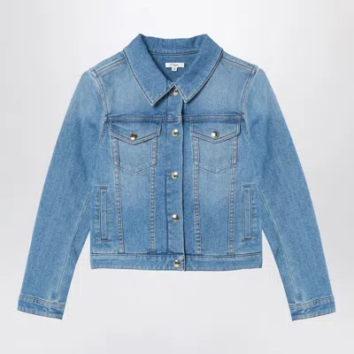 Chloé Blue Washed-effect Denim Jacket