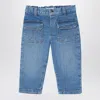 Chloé Blue Washed-effect Jeans In Blue