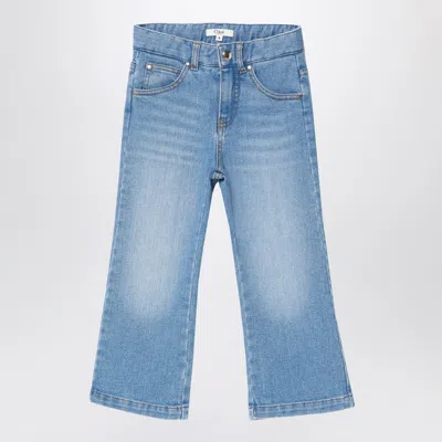 Chloé Kids' Blue Washed-effect Jeans