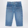 Chloé Blue Washed-effect Jeans In Blue