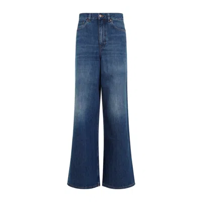 CHLOÉ BLUE WIDE-LEG DENIM JEANS