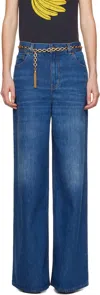 Chloé High-waisted Wide-leg Jeans In 402 Night Blue