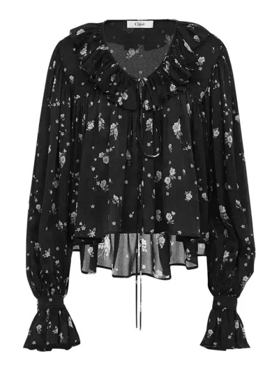 CHLOÉ BLUSA - NEGRO