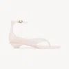 Chloé Chloe Women Pastel Pink Tpu Chloe Jelly Thong Sandals In White