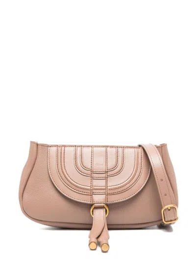 Chloé Blush Pink Leather Shoulder Handbag For Women