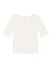 Chloé Boat-neck T-shirt In White