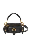 Chloé Leather Camera Handbag Adjustable Strap In Negro