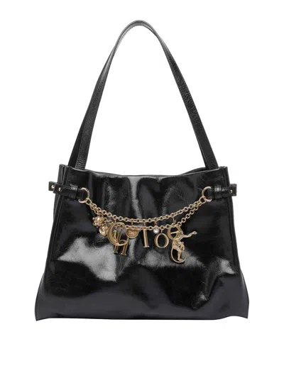 CHLOÉ AND BLACK AND HANDBAG