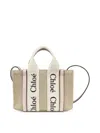 Chloé Mini Woody Linen Tote Bag