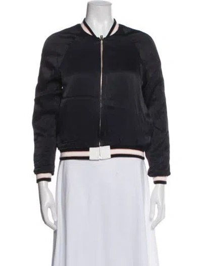 Pre-owned Chloé Bomber Jacket In Blue
