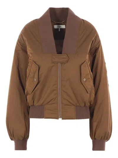 CHLOÉ CHLOÉ BOMBER JACKET CLOTHING