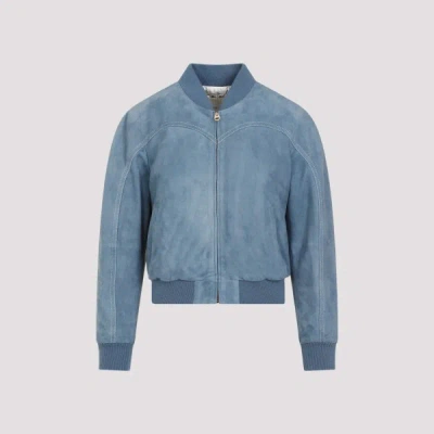 Chloé Chloe Bomber Jacket In Grizzled Blue
