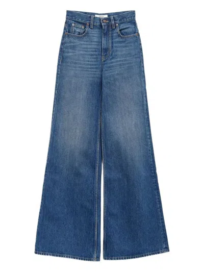 Chloé Boot Cut High Waist Denim Clothing In Blue