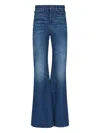Chloé High-rise Heart-pocket Wide-leg Denim Jeans
