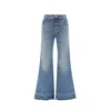 Chloé Whiskering-effect Mid-rise Flared Jeans In Blue