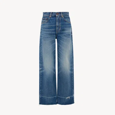 Chloé Jean Bootcut En Denim In Blue