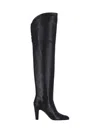 Chloé Knee-high Boots With Pointed Toe And Cone Heel In Black