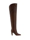 Chloé Brown Eve Thigh High Boots In Brown