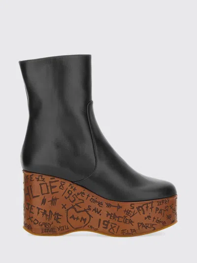 CHLOÉ BOOTS CHLOÉ WOMAN COLOR BLACK,H56334002