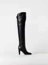 Chloé Eve Leather Over-the-knee Boots In Schwarz