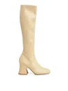 Chloé Chloe Women Cream Synthetic Leather Janis Boots In Neutral