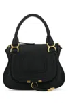 Chloé Marcie Medium Leather Handbag With Removable Shoulder Strap In 001