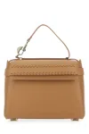 Chloé Chloe Women Camel Leather Small Nacha Handbag In 26x