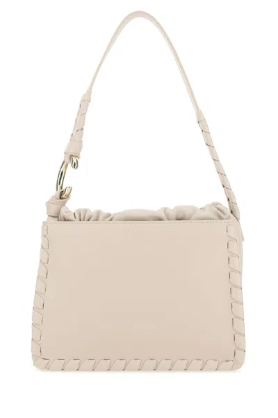 CHLOÉ POWDER PINK LEATHER MATE SHOULDER BAG