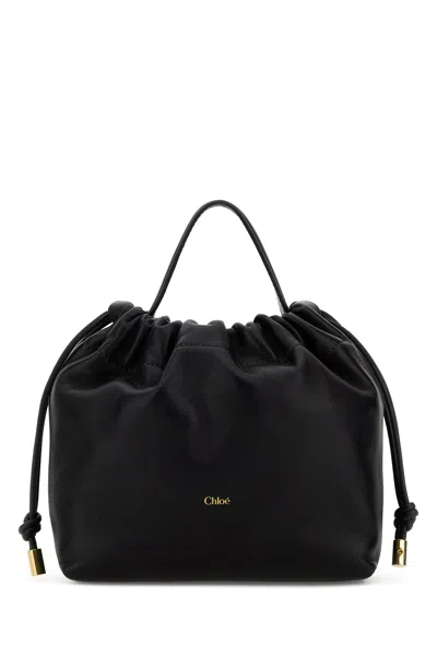 Chloé Chloe Women Black Leather Mini Chloe Icons Handbag In White