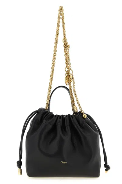 Chloé Borsa A Spalla ' Icons' Mini In Black
