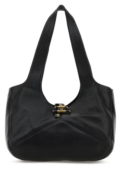 Chloé Black Leather East-west  Balloon Shoulder Bag