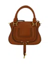 Chloé Marcie Small Double Carry Satchel Bag In Grained Leather