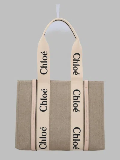 Chloé Medium Woodand Tote Handbag In Pink