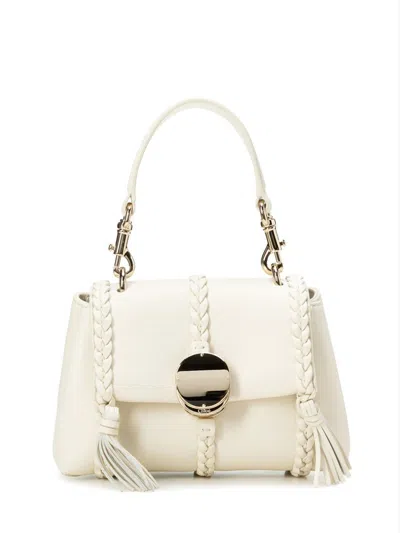 Chloé Woman Handbag Cream Size - Lambskin, Calfskin In White