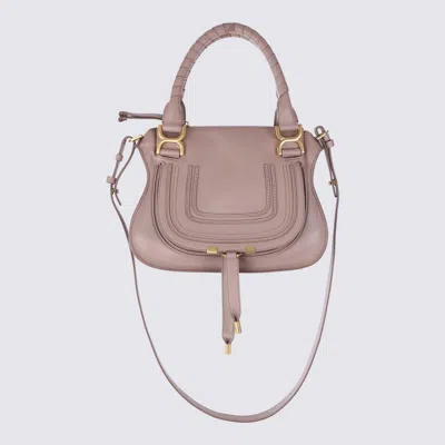 Chloé Rose Small Marcie Top Handle Bag In Pink