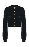 Chloé Boucle-knit Cardigan In Black