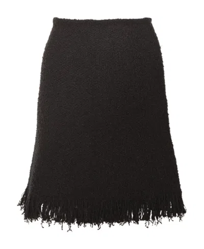 Chloé Bouclé Mini Skirt In Brown