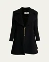 Chloé Boucle Wool-blend Coat In Black