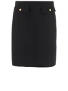 Chloé Wool Midi Skirt In Black