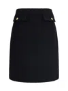 Chloé Bouclé Wool Midi Skirt