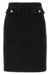 Chloé Wool Midi Skirt In Black