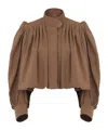 Chloé Boule Jacket In Brown