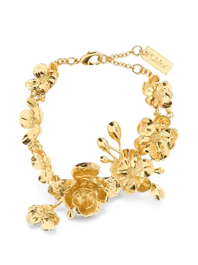 Chloé Bouquet Bracelet In Gold