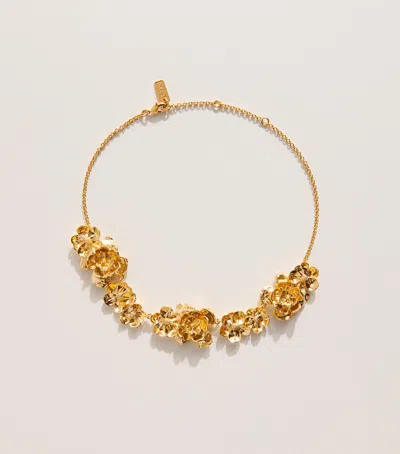 Chloé Bouquet Choker Necklace In Gold