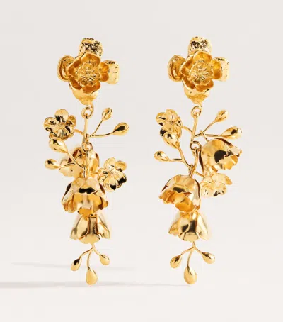 Chloé Bouquet Drop Earrings In Gold