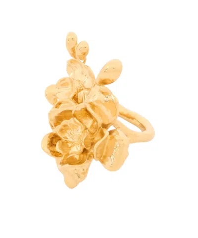 Chloé Bouquet Floral Ring In Gold