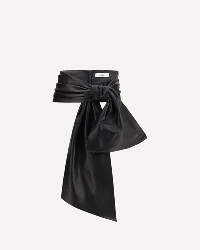 Chloé Bow Belt In Black
