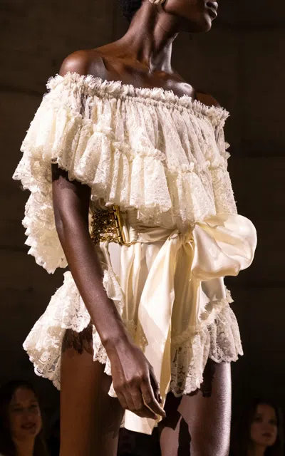 Chloé Bow Belt In White