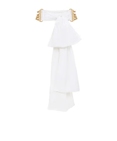 Chloé Bow Chain Belt In Purple